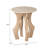 Eda Side Table White & Natural