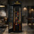 Black Old English Telephone Booth  Pool Cue Rack By Ram Game Room