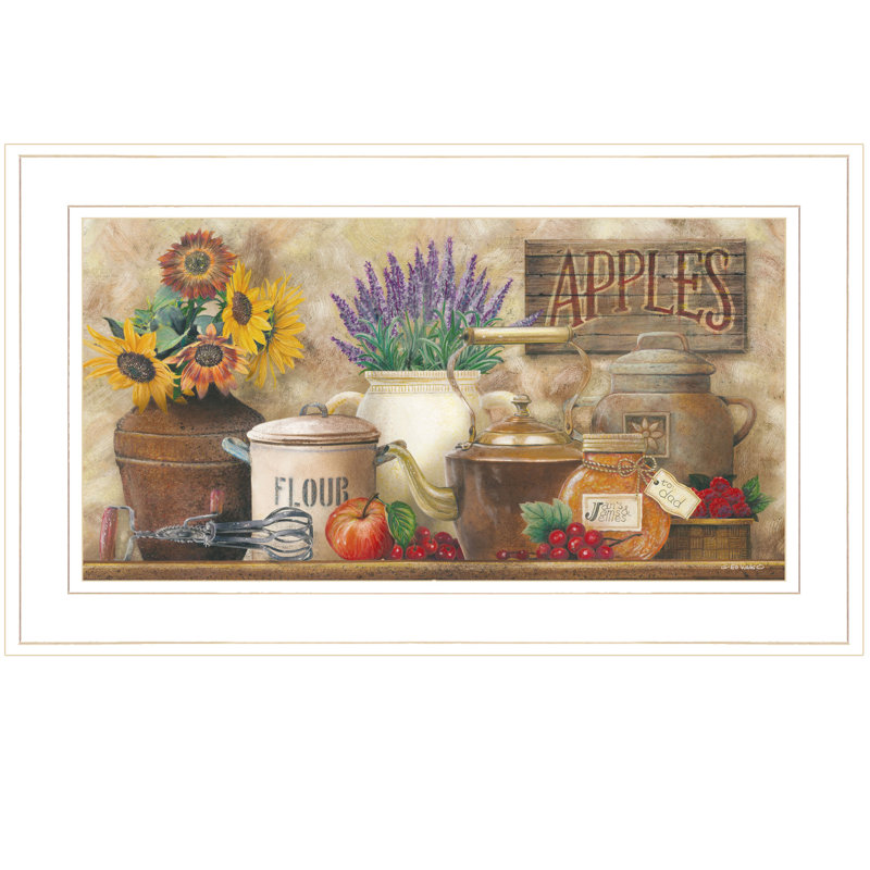 Art mural de cuisine antique pour salon, maison, par Ed Wargo, Cadre blanc