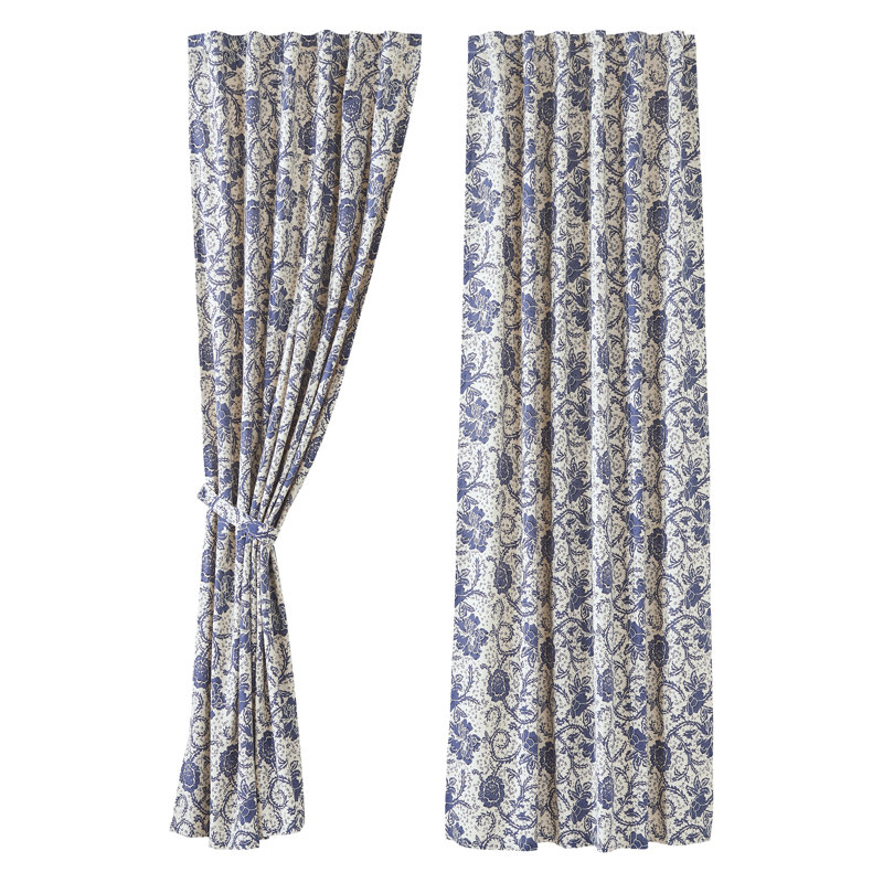 Panneaux de rideaux obscurcissants 100% coton Besmira, L 50 po x L 96 po