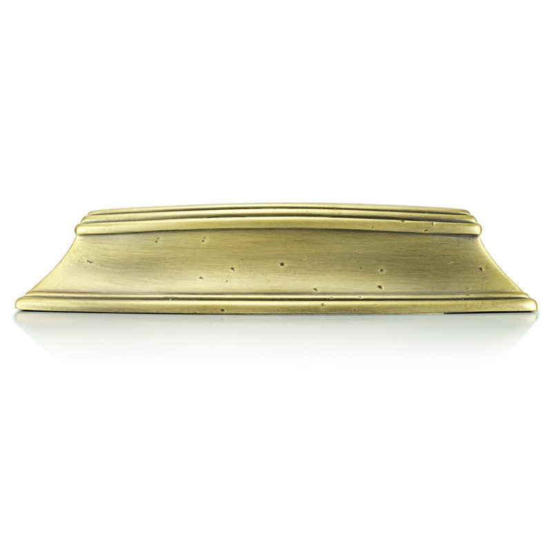 3-1/2" C TO C BIN PULL; BURNISH BRASS FINISH