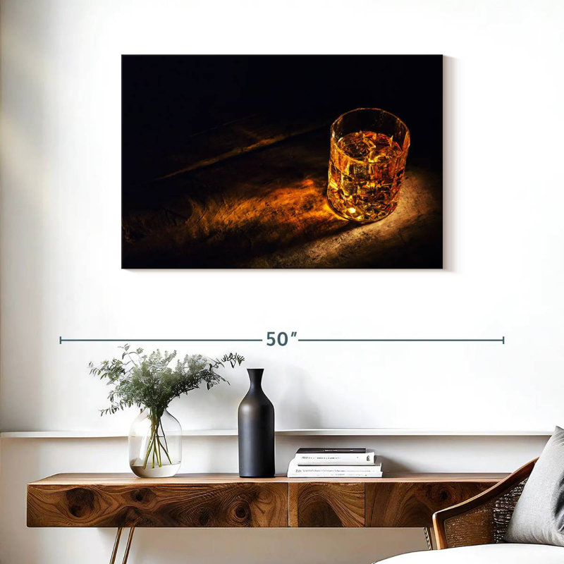 Yarlin Golden Whiskey, 24" H x 36" W
