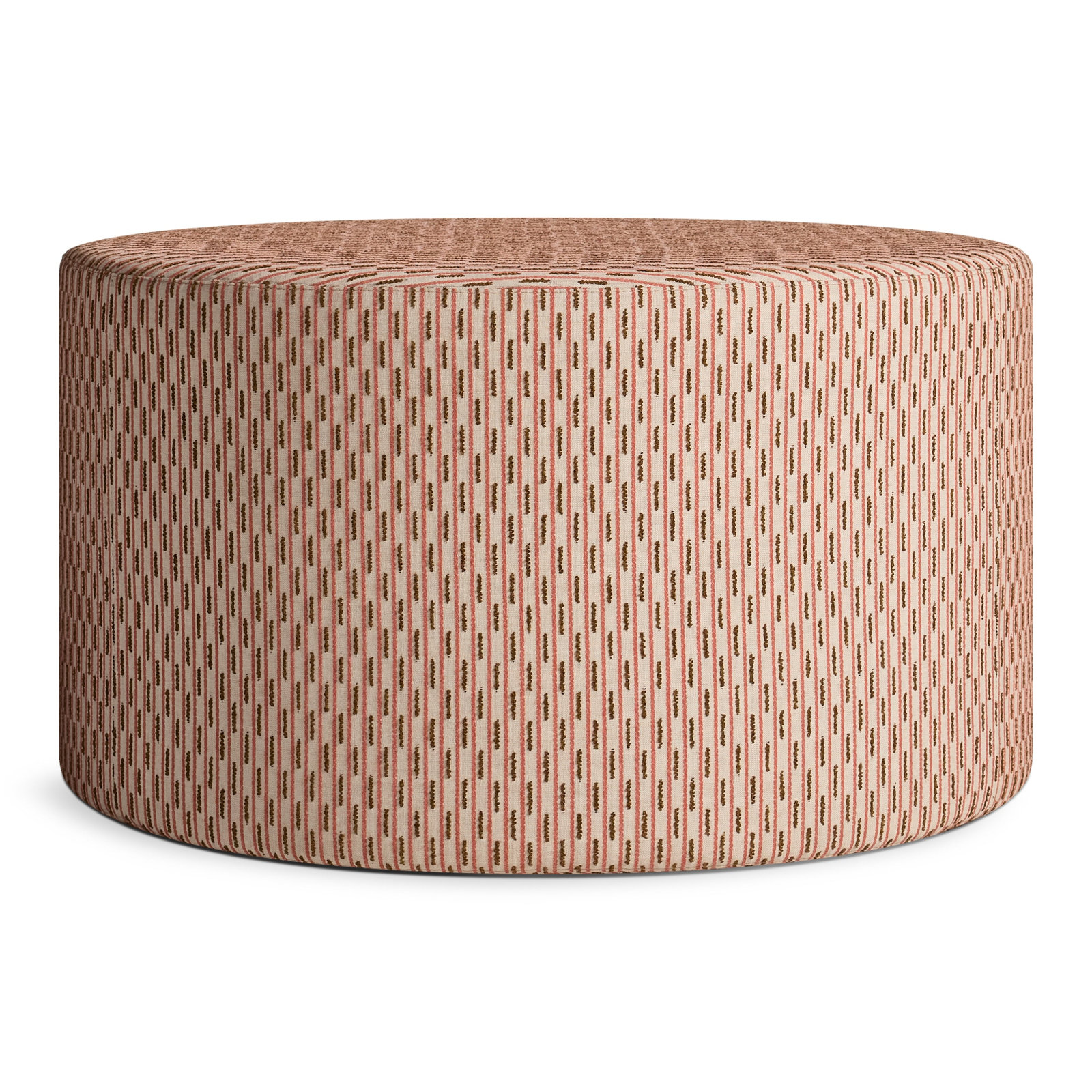 Bumper Upholstered Ottoman, Sunbrella Clay