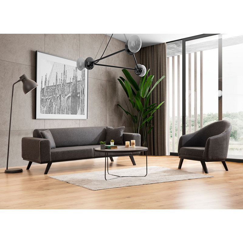 Canapé-lit 3 places, Anthracite