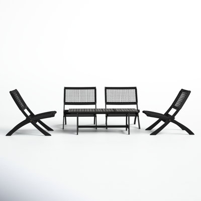 Kismet 4-Person Acacia Patio Seating Group