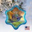 Holiday Splendor 4'' Handmade Glass Holiday Shaped Ornament