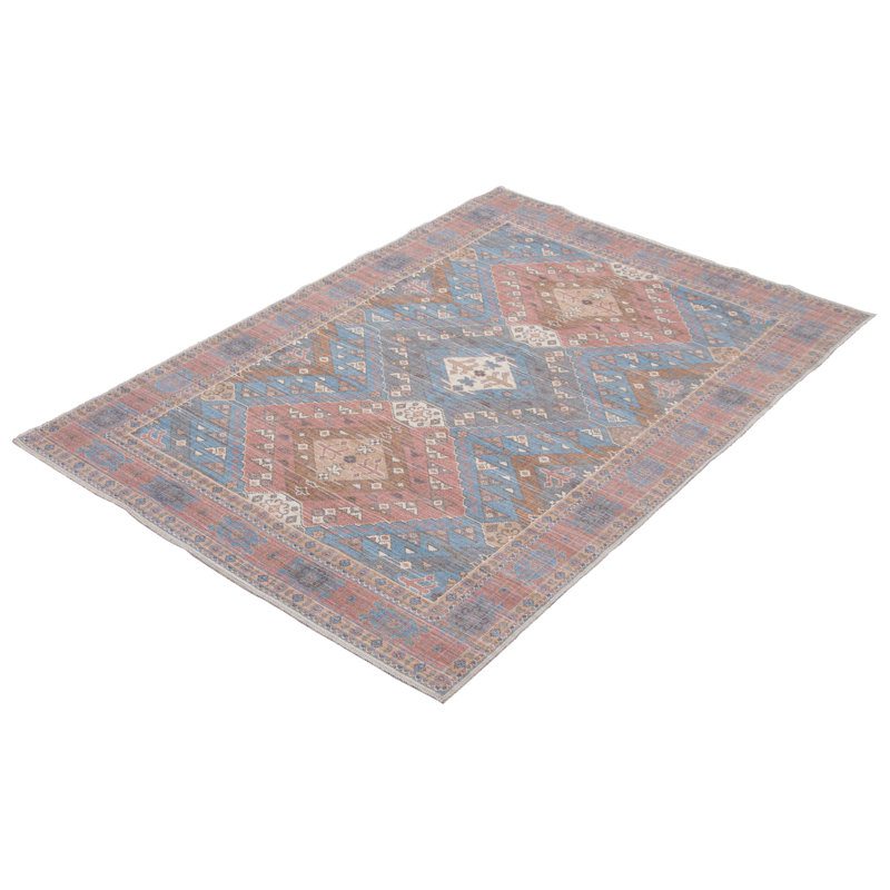 Tapis bleu clair Jaiceion 5 pi 3 po x 8 pi 0 po, Rectangle 7 pi 8 po x 10 pi
