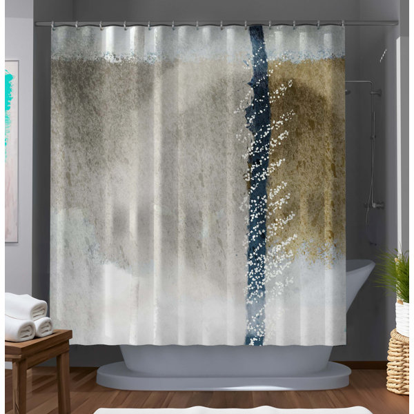 East Urban Home Jayshon Abstract Shower Curtain 