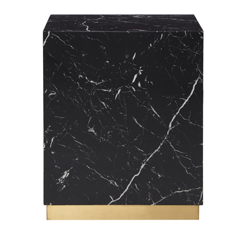 Table de bout Roman Block, Noir