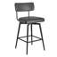 Bayardo Swivel 27.4'' Leather Counter Stool-88759065
