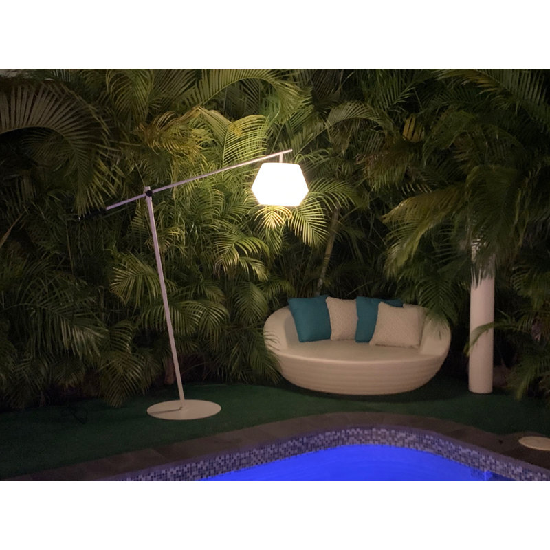 Modulaa 72.8'' Plug-in Outdoor Hanging Light, White Opaque