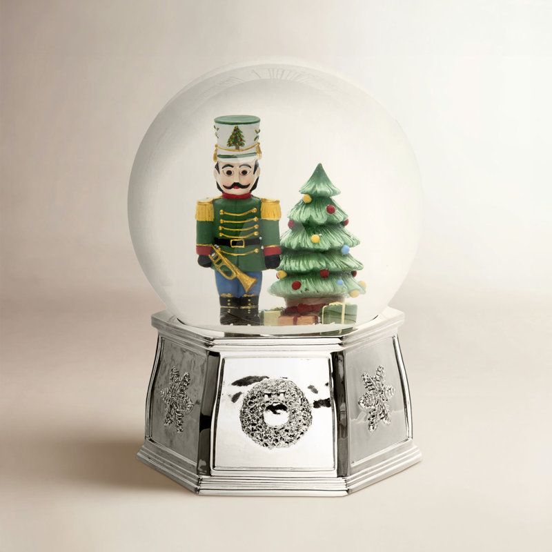 Spode Christmas Tree Nutcracker Snowglobe Music 6.5