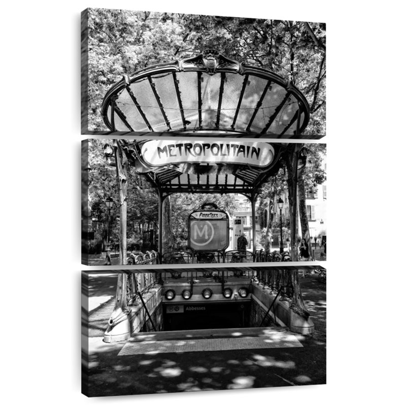 Nicci noir Montmartre - Abbesses métropolitaines, H 38 po x l 24 po