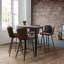 Precilla Upholstered Counter Stool with Metal Frame-424846770