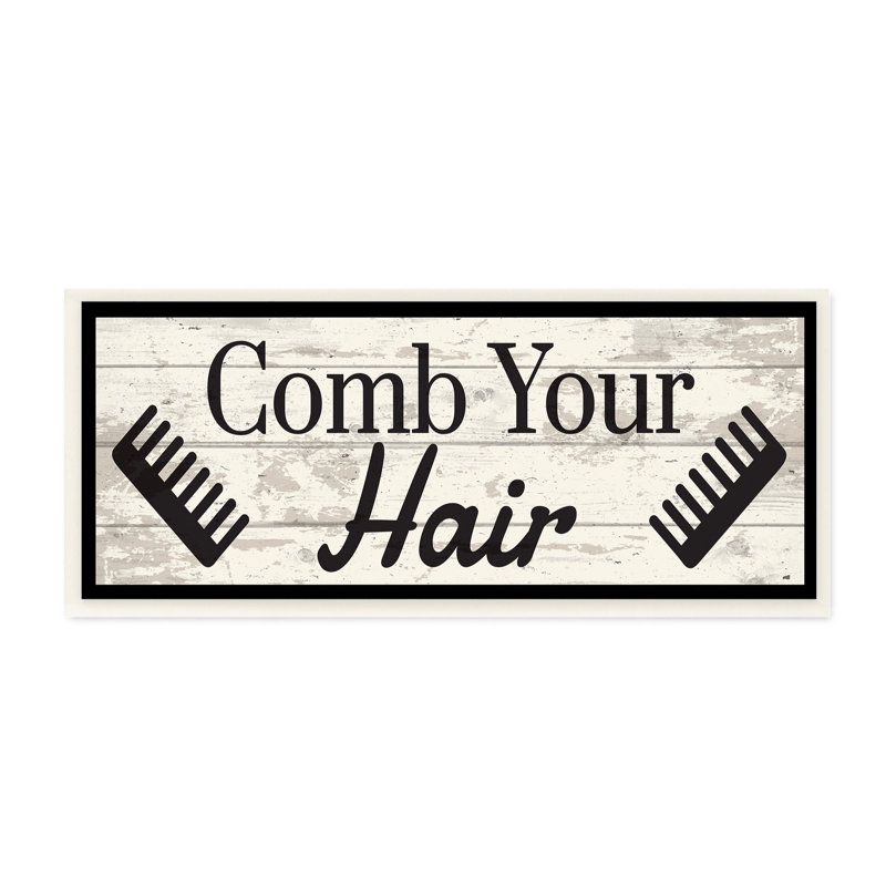 Dépeignez votre en planches à cheveux, H 7 po x l 17 po x P 0,5 po, Plaque murale