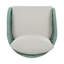 Chaise de salle à manger d'extérieur Davenwood moderne de style côtier en bois d'acacia massif avec dossier et coussins en corde tressée-135387721
