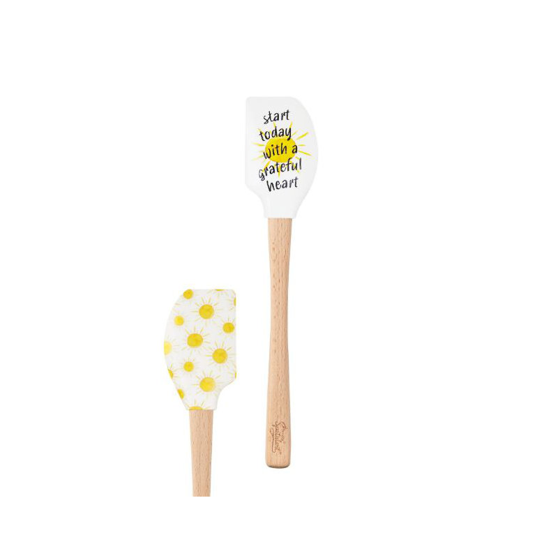 Spatulart® Grateful Heart Wood Handled Spatula