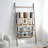 Extra Wide 6.4ft Wooden Blanket Ladder Living Room Decorative Wal Leaning Farmhouse Quilt Display Holder Rustic Wood Towel Rack-1069801276