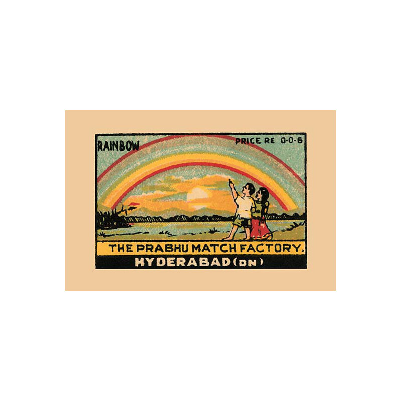 Arc-en-ciel-imprimé de publicités, H 24 po x l 36 po x P 1,5 po