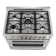 Cosmo 36 in. Stellar Collection 3.8 cu. ft. Dual Fuel Range, 5 Burners, Convection Oven, Textured Grip Handle, Stainless Steel
