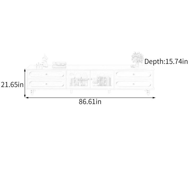Adwin, H 21,65 po x L 86,61 po x l 15,74 po