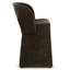 Tabouret de comptoir moderne 26,5 po entièrement revêtu de chenille-1414020564