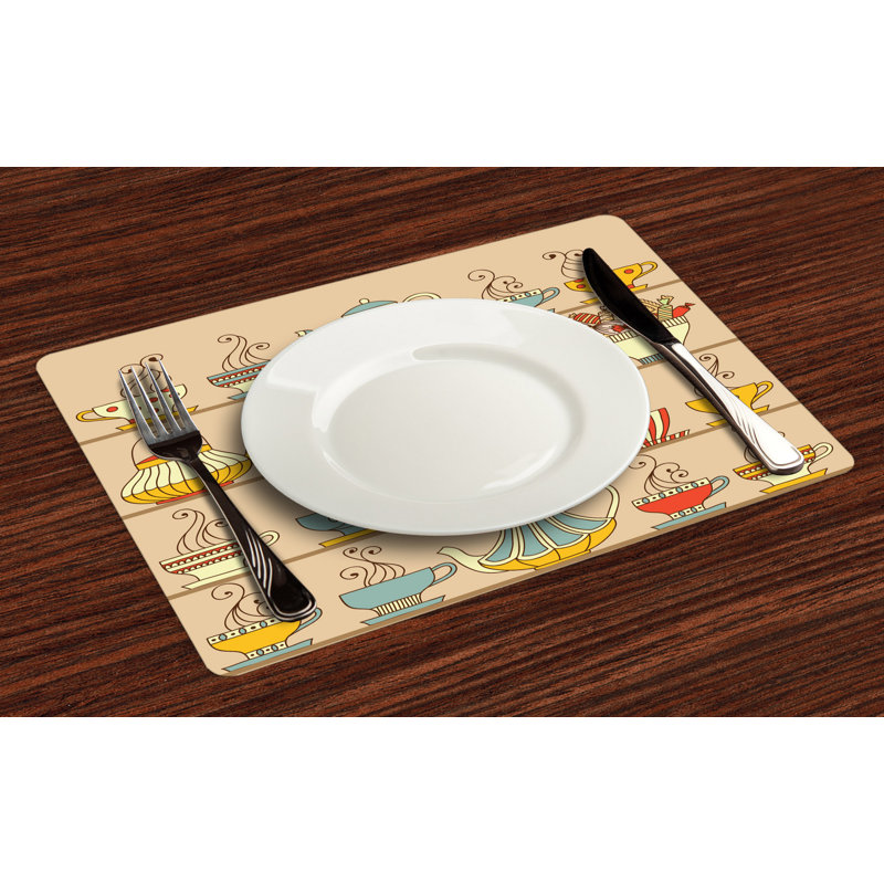 Polyester Abstract Rectangle Placemat