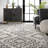 Spurling Moroccan Shag Power Loom Performance Cream/Charcoal Gray Rug-1212302413