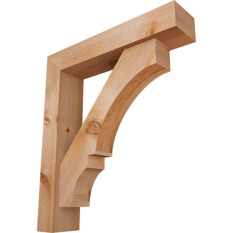 Support de bloc Balboa avec entretoise décalée, 32 x 28, Cèdre rouge occidental de l 6 po (scié brut)