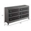 Commode double l 6 tiroirs Randahl