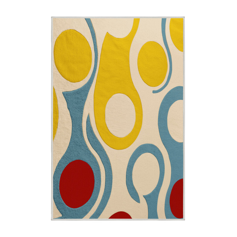 Spunky Dash Rug, Rectangle 6' x 9'