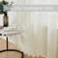 Rideaux Tillie Premium en dentelle ombrée douce et décorative, semi-transparents, filtrant la lumière, à œillets, pour chambre et salon - Ensemble de 2 panneaux (54 x 96 pouces de long, ivoire)-286355481-286355483