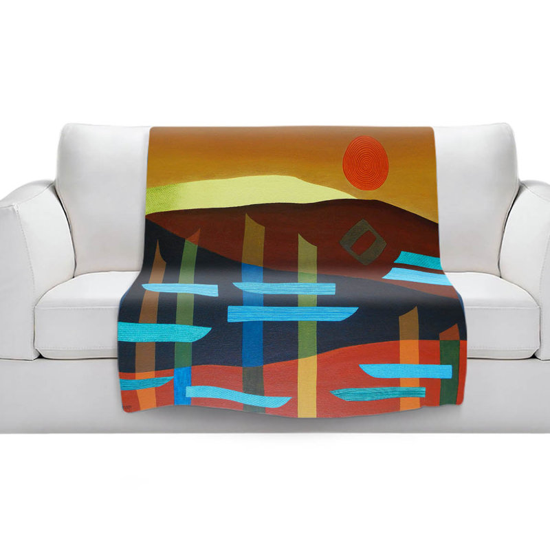 Couverture en sherpa doux glyphes 1, l 68 po x L 80 po
