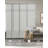 Sharmaine Adjustable Sliding Panel Track Blind for Patio Doors & Room Dividers, 45.8"- 86" W x 96" H, Trimmable Natural Woven Texture, Cirrus (Semi-Sheer)