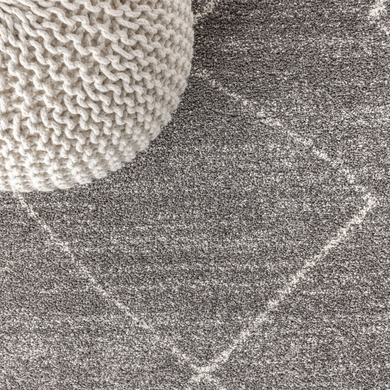 Bradt Moroccan Beni Souk Gray/Cream Rug, Runner 2'3" x 8'