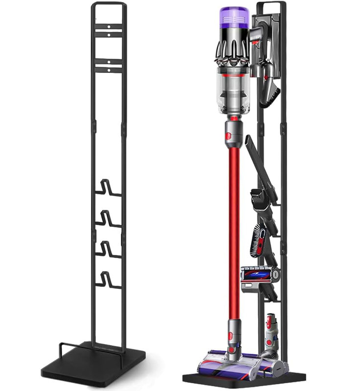 Support de rangement en métal pour aspirateur sans fil et accessoires