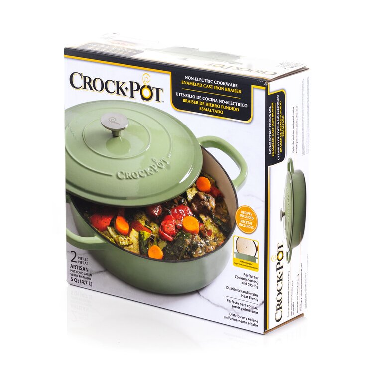 https://assets.wfcdn.com/im/46721032/resize-h755-w755%5Ecompr-r85/1641/164112134/Crock-Pot+Artisan+5+qt.+Non-Stick+Cast+Iron+Round+Braiser+with+Lid.jpg