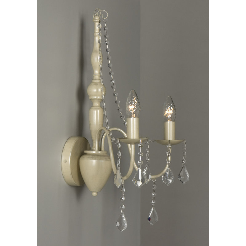 Cogburn Candle Wall Light, Ivory