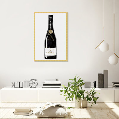 One of a Kind Champagne, Glam French Bubbles Modern Gold - impression sur papier