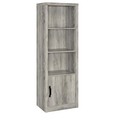 Vertical Media Storage Tower with Open Shelves