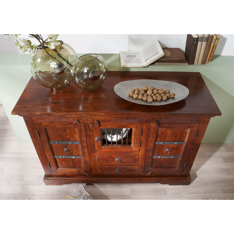 Oxford Solid Wood 130cm W 2 - Drawer Chest of Drawers, Nougat