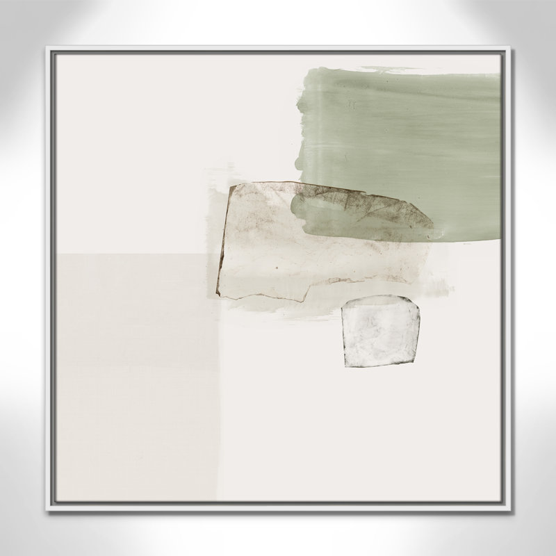 Carolsue Summer Days with You - Floater Frame Painting on Canvas, 31.5" H x 31.5" W, White