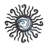 Metal Indoor Outdoor Sun Multi Colored Wall Decor with Abstract Patterns