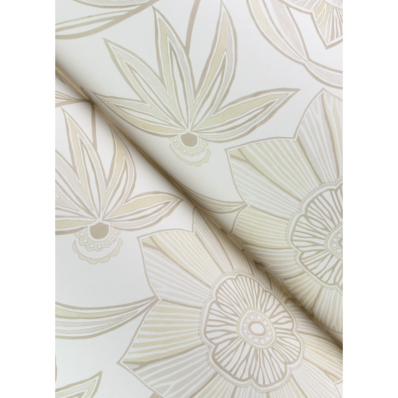 Star Flower Trail Wallpaper, Beige