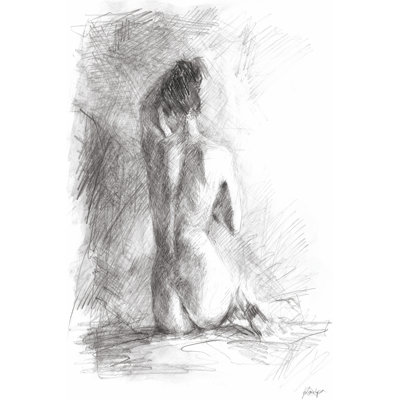 Life Drawing I - Wrapped Canvas Print
