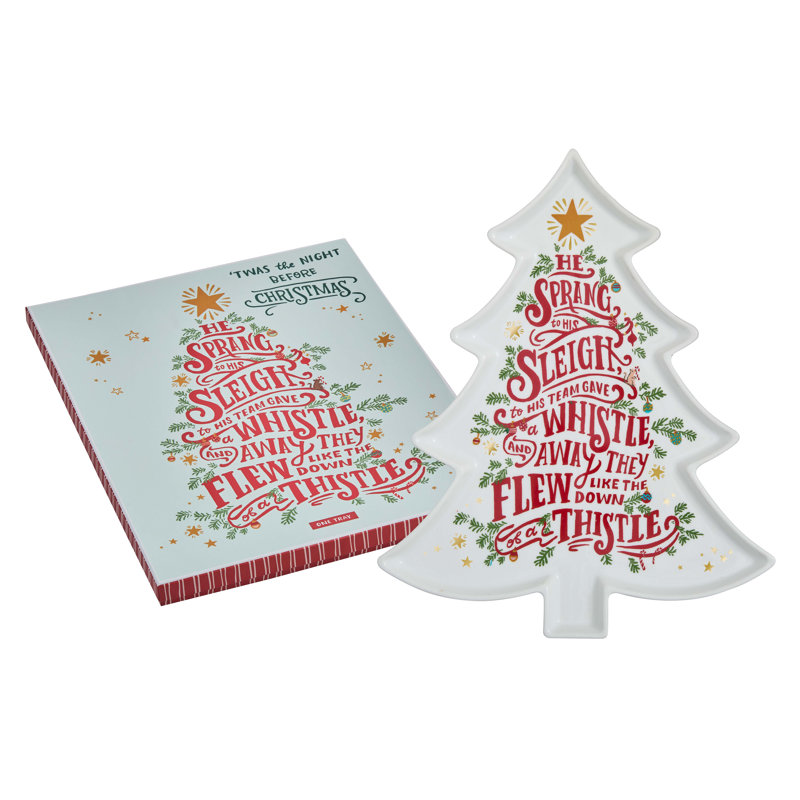 «Twas the Night Before», plateau d'arbre de Noël