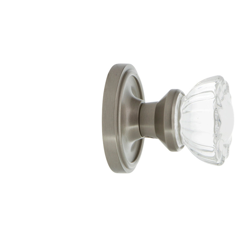 Classic Rosette with Crystal Door Knob