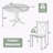 4 - Person Pedestal Dining Set-123187151-123187154-123187156