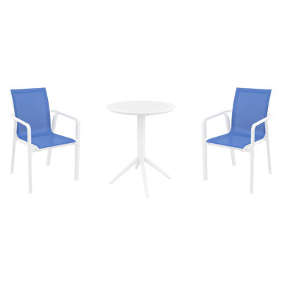 Ensemble bistro rond pour 2 personnes avec chaises élingues Sonoma