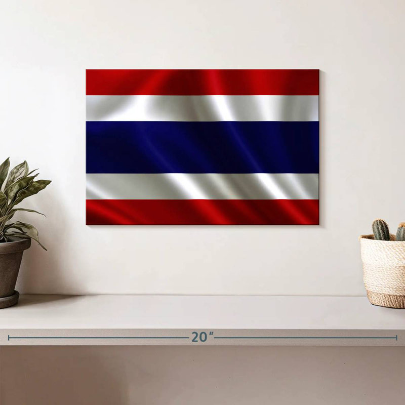 Drapeau de la Thaïlande, 8" H x 12" W